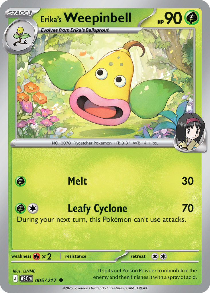 Erika's Weepinbell — Ascended Heroes 5
