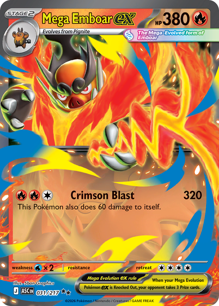 Mega Emboar ex — Ascended Heroes 31