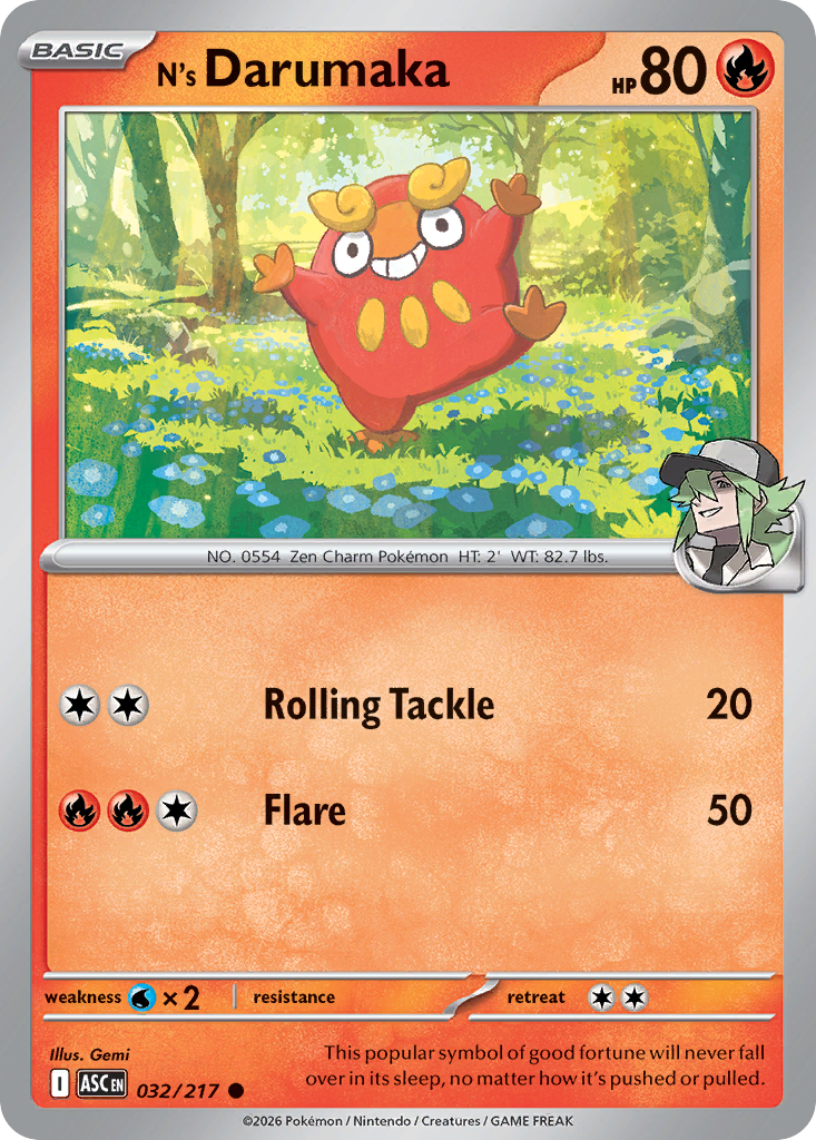 N's Darumaka — Ascended Heroes 32