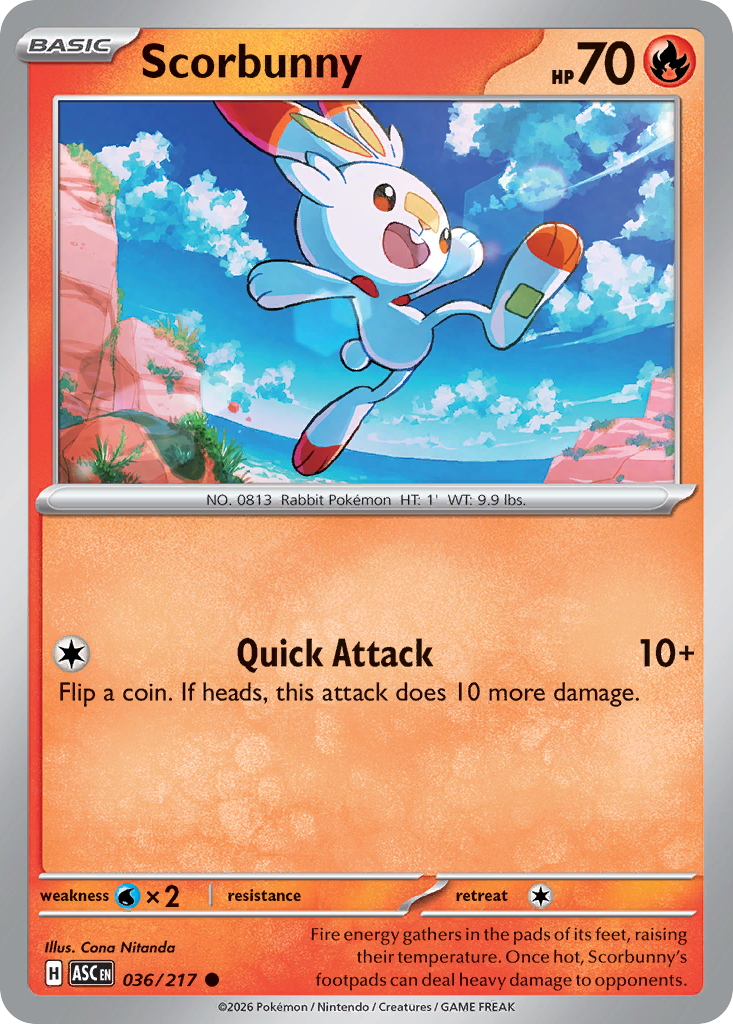 Scorbunny — Ascended Heroes 36