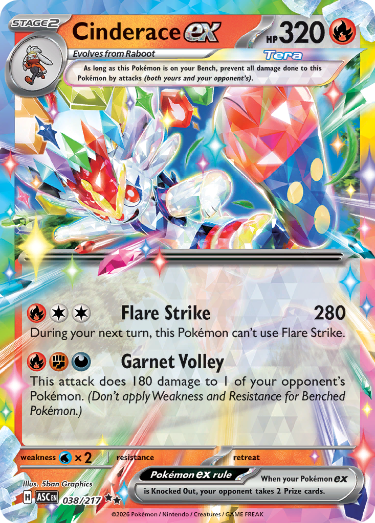 Cinderace ex — Ascended Heroes 38