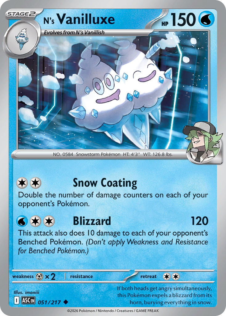 N's Vanilluxe — Ascended Heroes 51