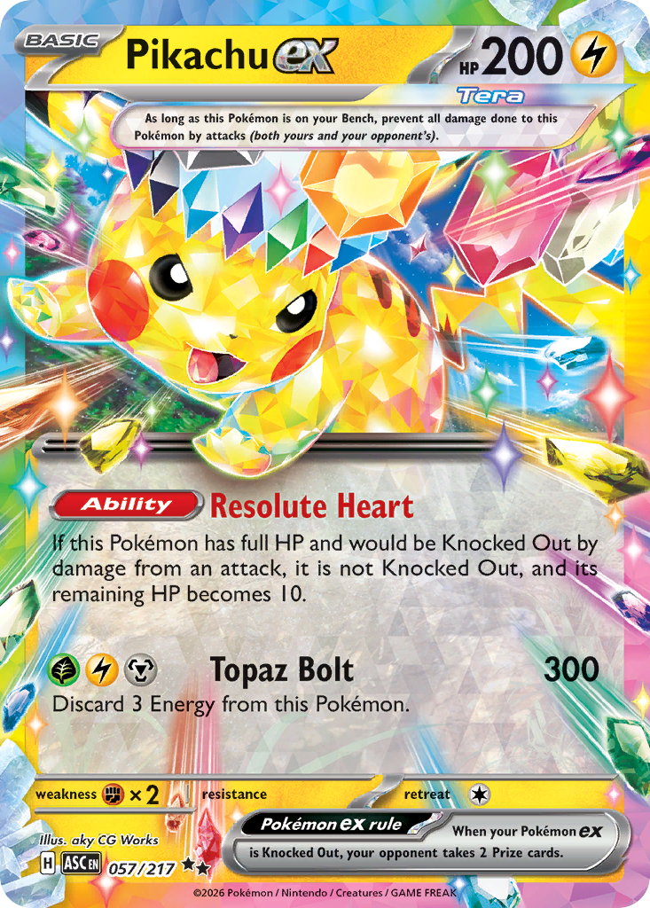 Pikachu ex — Ascended Heroes 57