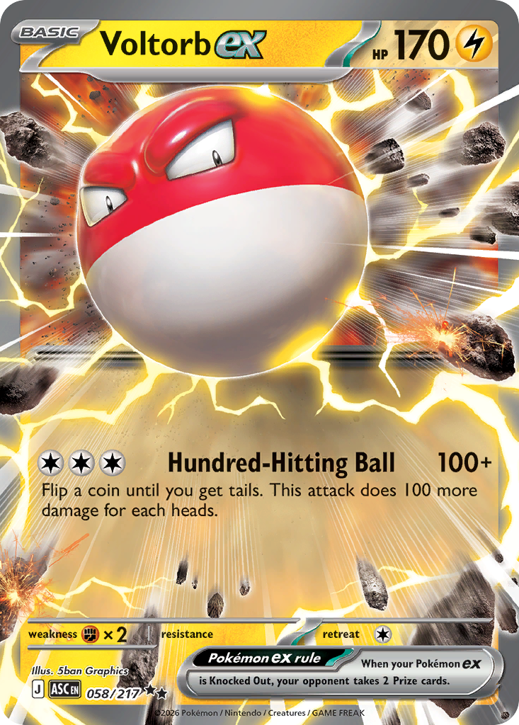 Voltorb ex — Ascended Heroes 58
