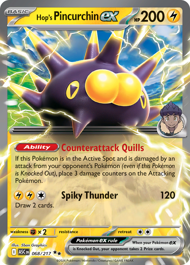 Hop's Pincurchin ex — Ascended Heroes 68