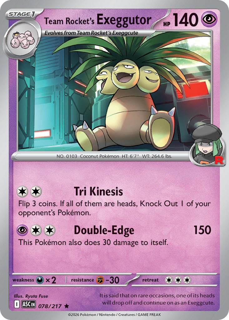 Team Rocket's Exeggutor — Ascended Heroes 78