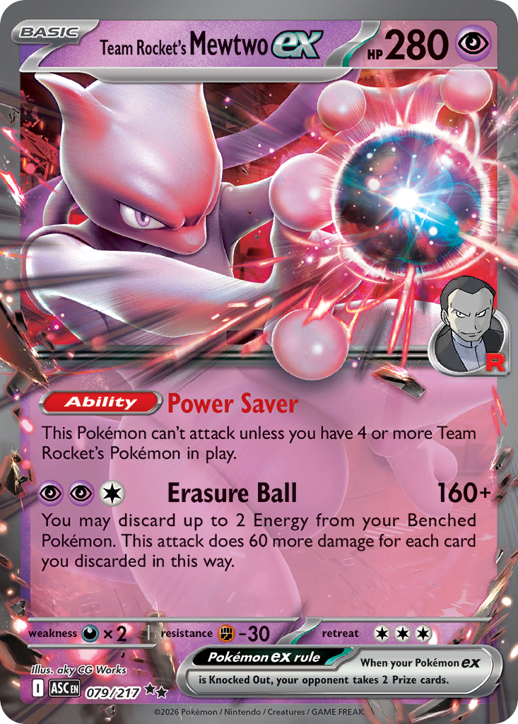 Team Rocket's Mewtwo ex — Ascended Heroes 79