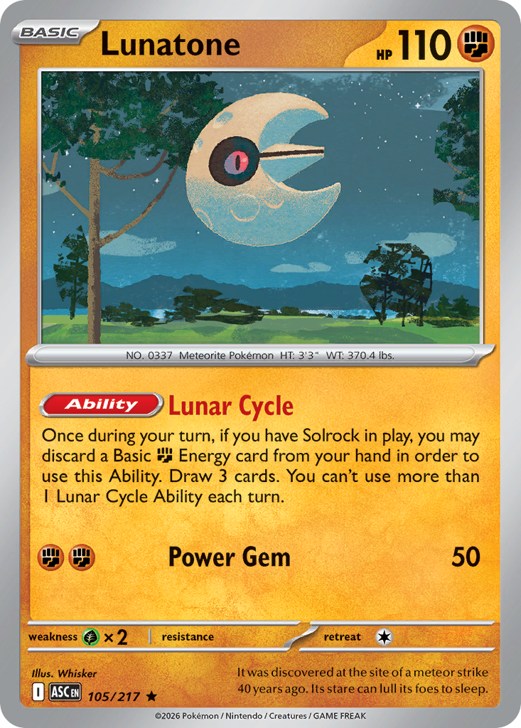 Lunatone — Ascended Heroes 105