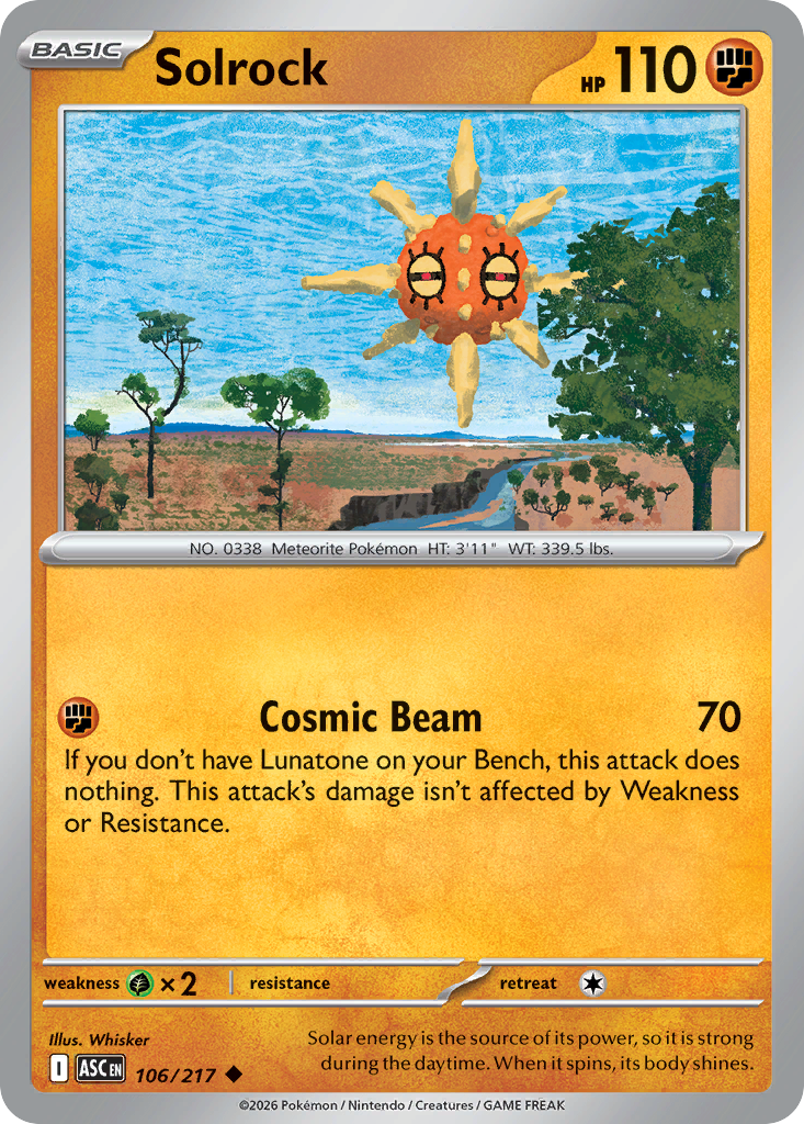 Solrock — Ascended Heroes 106