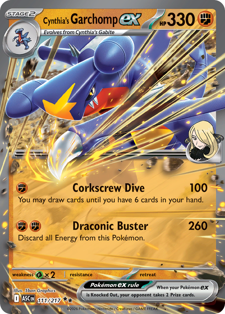 Cynthia's Garchomp ex — Ascended Heroes 111
