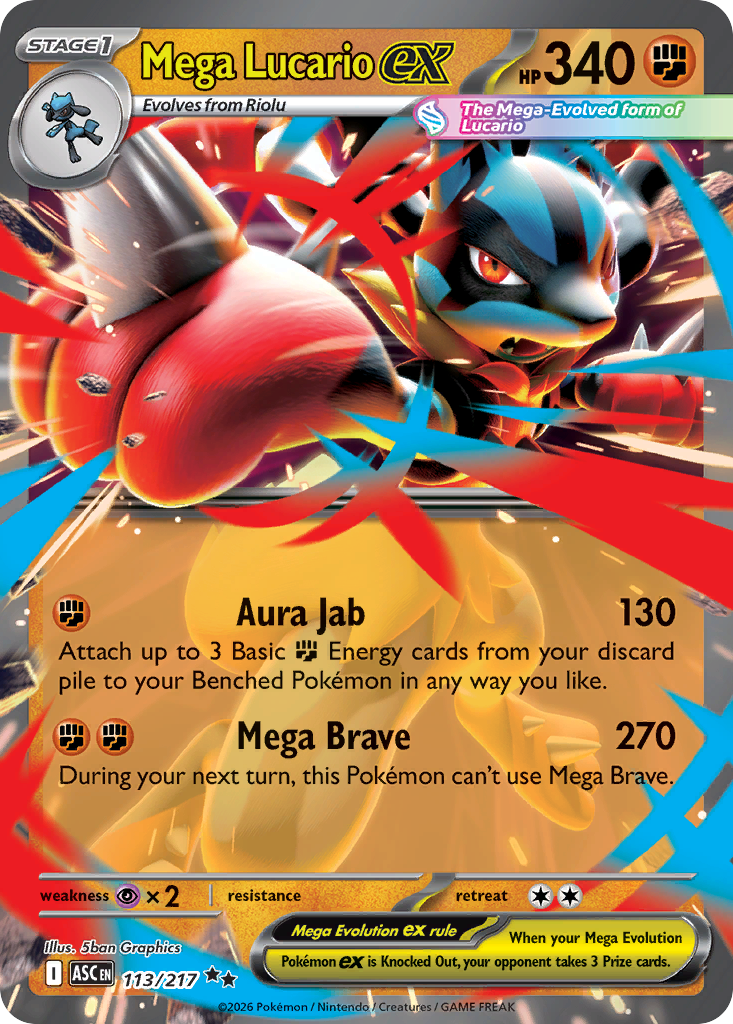 Mega Lucario ex — Ascended Heroes 113