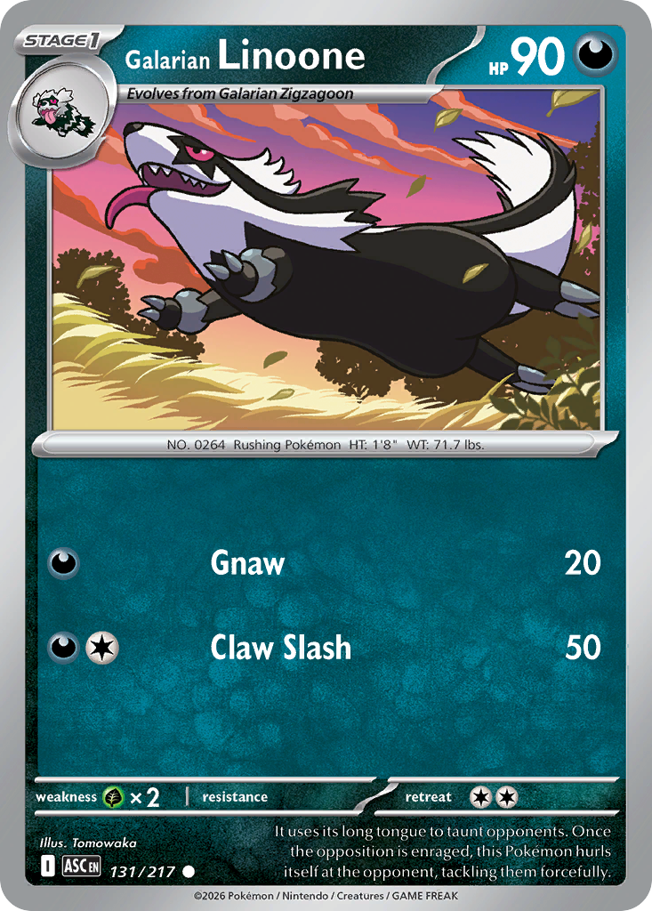 Galarian Linoone — Ascended Heroes 131
