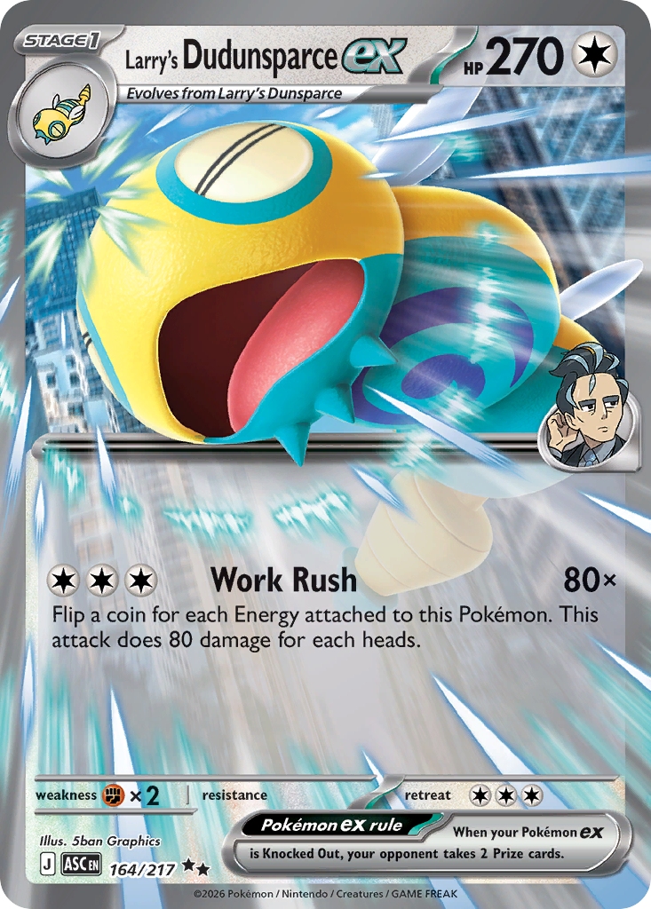 Larry's Dudunsparce ex — Ascended Heroes 164