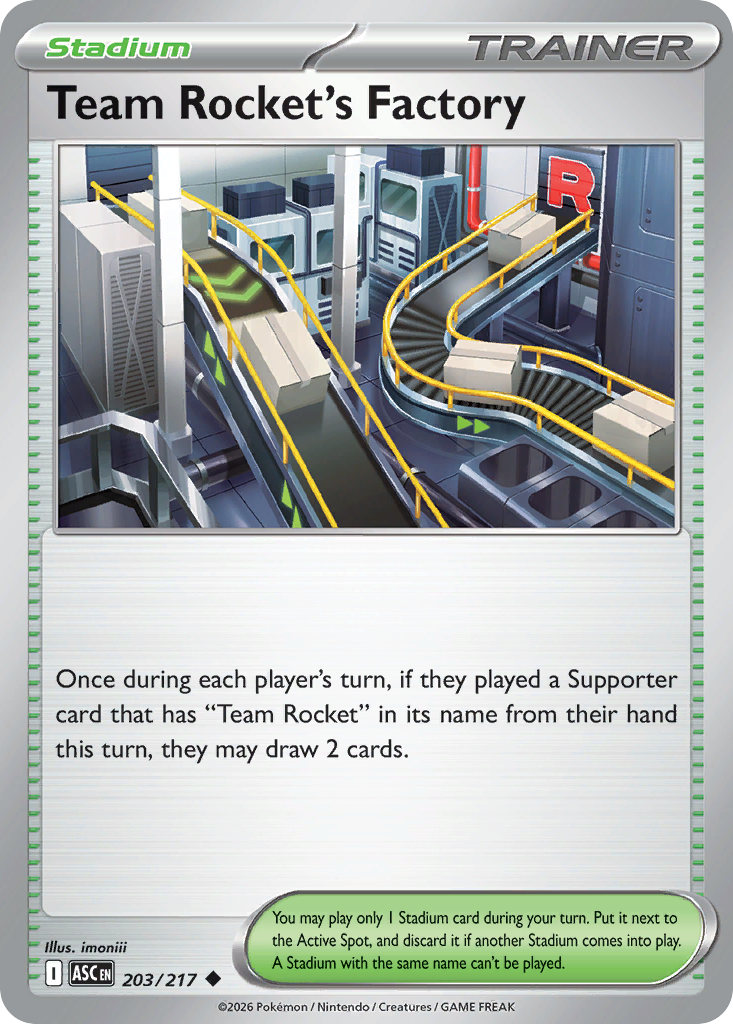 Team Rocket's Factory — Ascended Heroes 203