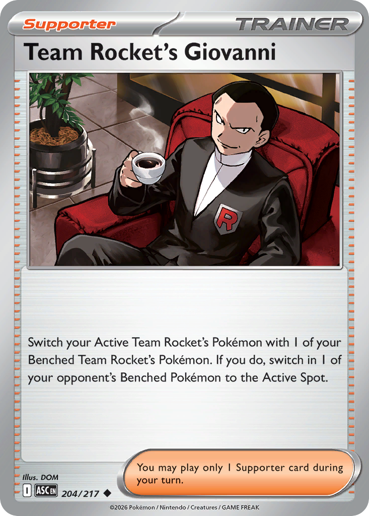 Team Rocket's Giovanni — Ascended Heroes 204