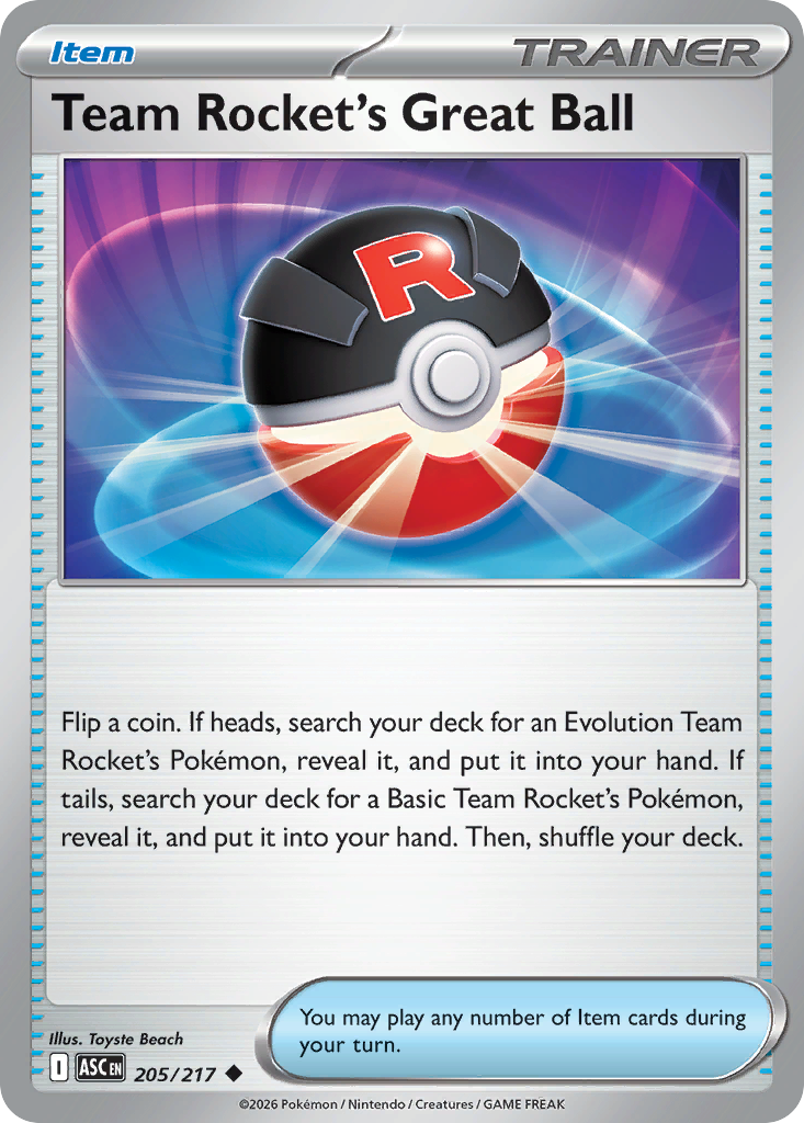 Team Rocket's Great Ball — Ascended Heroes 205