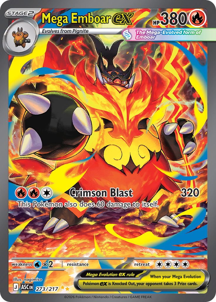 Mega Emboar ex — Ascended Heroes 273