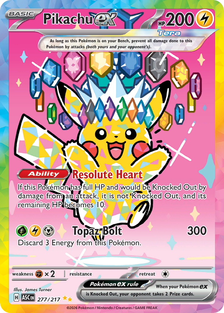 Pikachu ex — Ascended Heroes 277