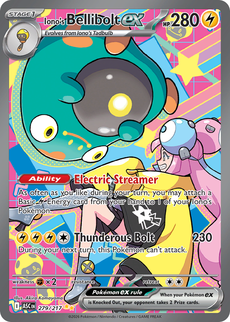 Iono's Bellibolt ex — Ascended Heroes 279