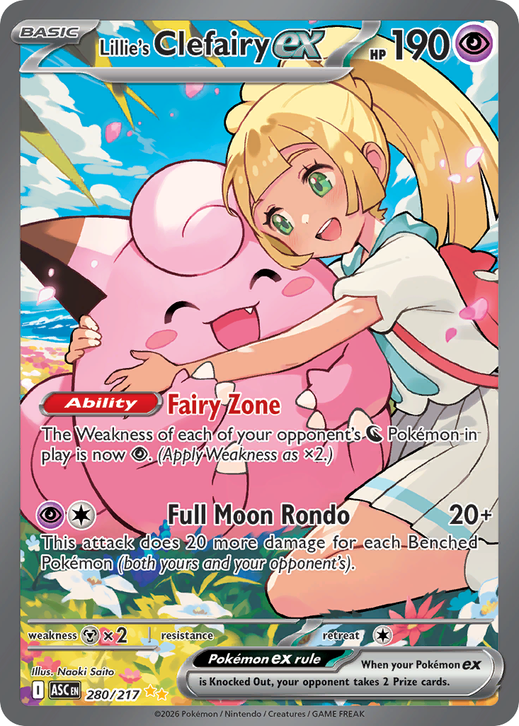 Lillie's Clefairy ex — Ascended Heroes 280