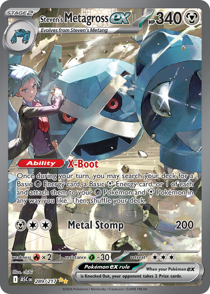 Steven's Metagross ex — Ascended Heroes 289