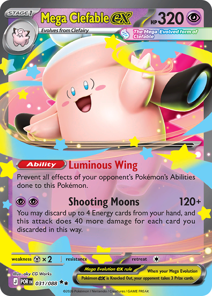 Mega Clefable ex — Perfect Order 31