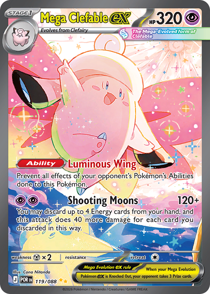Mega Clefable ex — Perfect Order 119